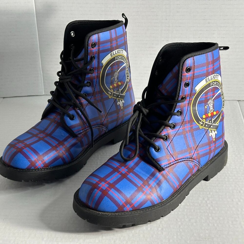LADIES NEW SIZE 8  SCOTTISH ELLIOT TARTAN BOOTS